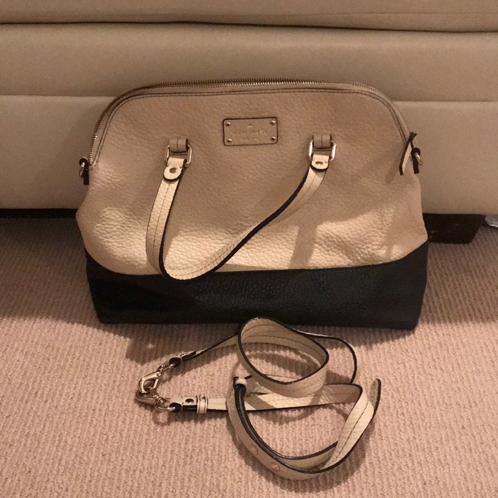 Kate Spade cream and black tote